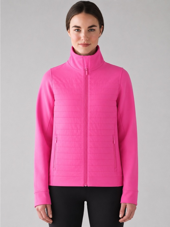 lululemon athletica Jackets & Blazers - Lululemon Women's Pink Quilted Zipper Performance Jacket Long Sleeved Pockets